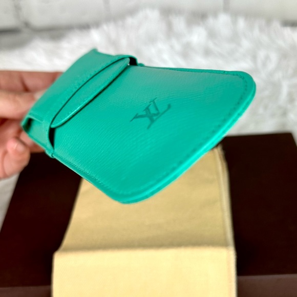 Louis Vuitton Taiga Leather custom painted ink pen or pencil case pouch - Picture 6 of 11